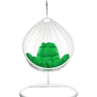 M-Group Капля Люкс 11030104 (белый ротанг/зеленая подушка) Image #3