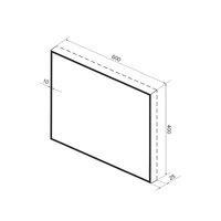 Wellsee Зеркало с фоновой LED-подсветкой 7 Rays' Spectrum 172200790, 60 х 40 см (с сенсором и регулировкой яркости освещения) Image #10