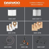 Пылесос Daewoo Power DAVC 2000 Home - Превью изображения №15 — Интернет-Магазин TECNO.BY