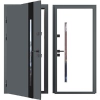 Guard Inox Black 2 96x205 (левая, Ral 7016/экосатин белый)