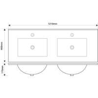  ЗОВ Тумба с умывальником Парма 120 P120LWP0MWHMC1A-OL120 (белый/белый галифакс) - Превью изображения №9 — Интернет-Магазин TECNO.BY