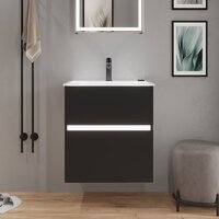 Lauter Тумба с умывальником Emma 60 (черный матовый) Image #14