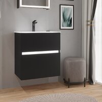 Lauter Тумба с умывальником Emma 60 (черный матовый) Image #15