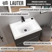 Lauter Тумба с умывальником Emma 60 (черный матовый) Image #7