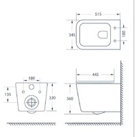Унитаз подвесной Lauter Magdeburg 21103EC + AM.PM I012703.0251 (черный матовый) - Превью изображения №15 — Интернет-Магазин TECNO.BY