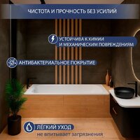 Ванна Lauter Brio 170 21S1700 + сифон 21Y11010 (с ножками) - Превью изображения №3 — Интернет-Магазин TECNO.BY