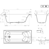 Ванна Roxen Alfa 240120-1570 150x70 - Превью изображения №20 — Интернет-Магазин TECNO.BY