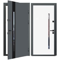 Guard Inox Black 2 96x205 (правая, Ral 7016/экосатин белый)