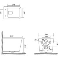 Lauter Square 214903 + GROHE Rapid SL 39504000 (округлая, хром) Image #20