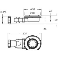 BelBagno TRAY-MR-UNO-AH-120/90-35-NERO-CR 120x90 Image #7