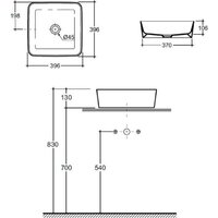 Керамин Плаза 40 ФС (белый фаянс) Image #3