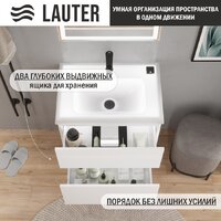  Lauter Тумба с умывальником Emma 60 (белый глянец) - Превью изображения №4 — Интернет-Магазин TECNO.BY