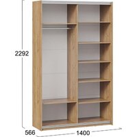 Трия Оскар Хилтон Т2 1400 271066 (ручка серебро/дуб крафт золотой/белый матовый) Image #5