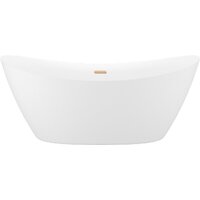 Wellsee Carefree Dove 168x73 23290104R (отдельностоящая ванна белый глянец, экран, ножки, сифон-автомат золото) Image #1