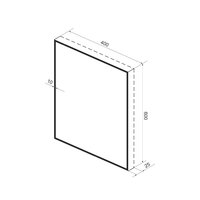 Wellsee Зеркало с фоновой LED-подсветкой 7 Rays' Spectrum 172200780, 40 х 60 см (с сенсором и регулировкой яркости освещения) Image #9