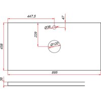 ЗОВ Тумба под умывальник Дион 90 D90LAFM7015MKV5-HPL38T (туя/графит матовый) Image #5