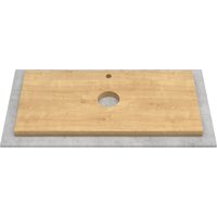 ЗОВ Тумба под умывальник Дион 90 D90LAFM7015MKV5-HPL38T (туя/графит матовый) Image #3