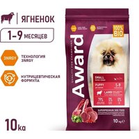 Award Puppy Small для щенков мелких и миниатюрных пород с ягненком, индейкой с добавлением брокколи и брусники 10 кг Image #2
