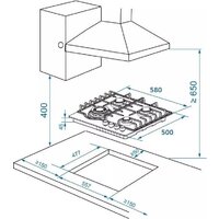 Варочная панель ZorG HAG63 FDW black - Превью изображения №9 — Интернет-Магазин TECNO.BY