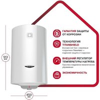 Накопительный электрический водонагреватель Ariston PRO1 R ABS 100 V - Превью изображения №3 — Интернет-Магазин TECNO.BY