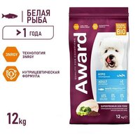 Award Hypo д/взр. собак с белой рыбой с добавлением брокколи, сельдерея 12 кг Image #2