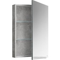Belux Шкаф с зеркалом Стокгольм ВШ 40 (31, бетон чикаго светло-серый) Image #2