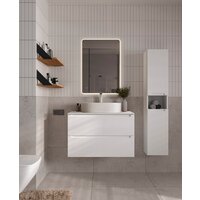 ЗОВ Тумба под умывальник Дион 80 D80LWP0M9003MKV5-LDSPW (белый матовый) - Превью изображения №10 — Интернет-Магазин TECNO.BY