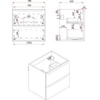  ЗОВ Тумба под умывальник Дион 80 D80LWP0M9003MKV5-LDSPW (белый матовый) - Превью изображения №13 — Интернет-Магазин TECNO.BY