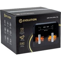 Аэрогриль (аэрофритюрница) Evolution AIRO 10100W Dual - Превью изображения №9 — Интернет-Магазин TECNO.BY