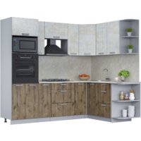 Интерлиния Мила Лайт 1.68x2.4 правая (бетон лайт/дуб веллингтон/опал светлый)