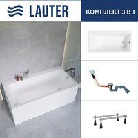 Lauter Seraphina 170x80 2112170R (с ножками и сифоном 21Y11020 хром)