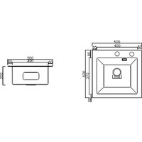 ARFEKA ECO AR 500*500 GS BLACK GLASS + SATIN Image #2