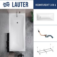 Lauter Bianca 160 21207160 (с каркасом и сифоном 21Y11022 белый)