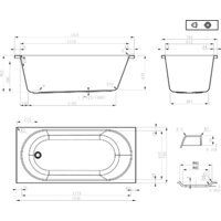 Ванна Roxen Classic 240100-1570 150x70 - Превью изображения №21 — Интернет-Магазин TECNO.BY