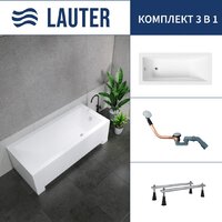 Lauter Estelle 170 21206070 (с ножками и сифоном 21Y11020 хром)