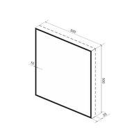 Wellsee Зеркало с фоновой LED-подсветкой 7 Rays' Spectrum 172200340, 50 х 50 см (с сенсором и регулировкой яркости освещения) Image #9