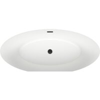 Wellsee Cerulean 174x80 231001003 (отдельностоящая ванна белый глянец, экран, ножки, сифон-автомат матовый черный) Image #4