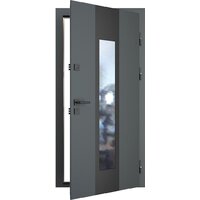 Guard Inox Black 96x205 (правая, графит/экосатин белый) Image #2