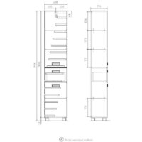  Volna Шкаф-пенал Joli 40 (напольный) - Превью изображения №13 — Интернет-Магазин TECNO.BY