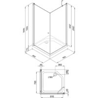 Triton Форта-Хром 90x90 (с поддоном) Image #11