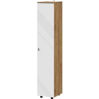 Mio Tesoro Байкал однодверный (дуб золотистый/белый матовый)