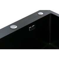 Кухонная мойка Blantek LS-5848STB Stone texture black - Превью изображения №4 — Интернет-Магазин TECNO.BY
