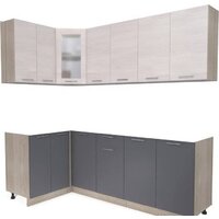 Интерлиния Мила 12x22 без столешницы (вудлайн кремовый/антрацит)