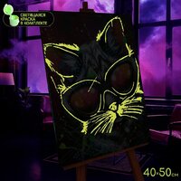 Молли Стильный кот 40x50 FHR0582 Image #3