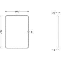 Roxen Зеркало Simon 510205-50B 50x70 Image #5