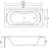 Lauter Sophia 170х70 21205170 (с ножками и лицевым экраном) Image #23