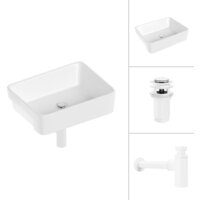 Lauter 21675 + клапан 21190W + сифон 21635W (белый матовый) Image #1