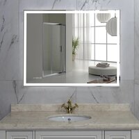 Пекам Зеркало Greta 100x60 greta-100x60spcl (с подогревом, подсветкой, сенсором на прикосновение и часами) Image #2