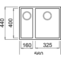 Elleci Quadra 150 Undermount White K96 Image #2