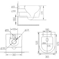 Roxen Porto в комплекте с инсталляцией StounFix Dual Fresh 6 в 1 868500 (кнопка: черный матовая) Image #17